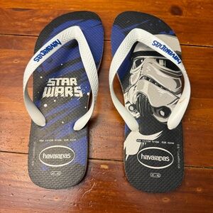 Havaianas Mens Size US 9/10 Star Wars Flip Flops